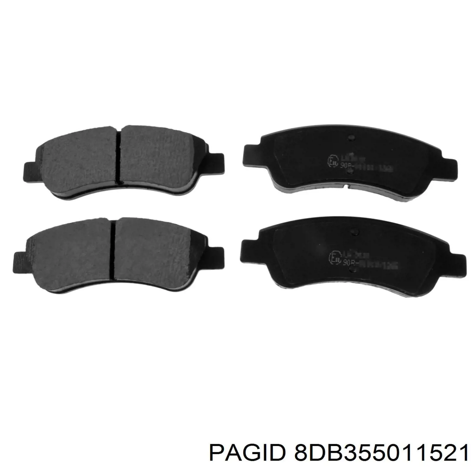 8DB355011521 HELLA-PAGID Колодки передние