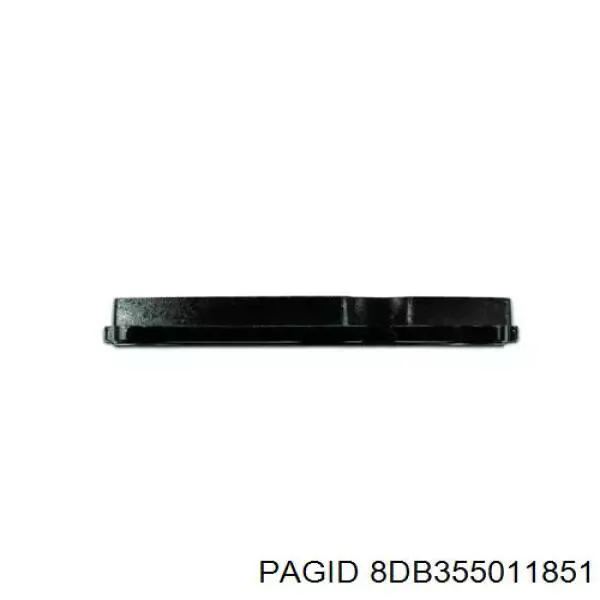 8DB355011851 HELLA-PAGID Колодки передние
