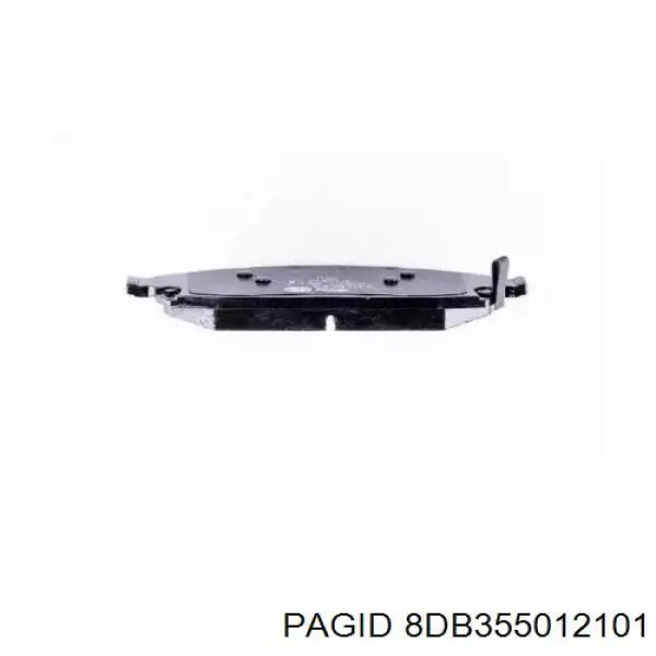 8DB355012101 HELLA-PAGID Колодки передние