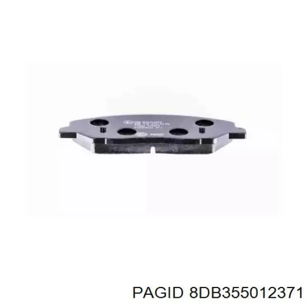 8DB355012371 HELLA-PAGID Колодки передние