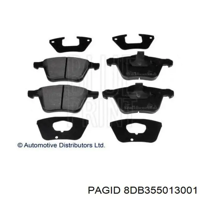 Тормозные колодки HELLA-PAGID 8DB355013001