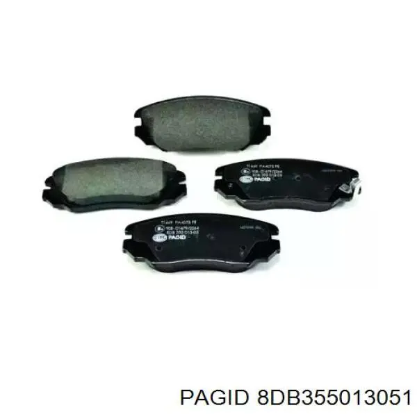 Передние тормозные колодки 8DB355013051 HELLA-PAGID