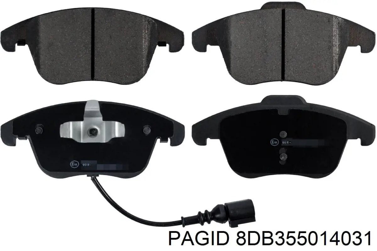 Купить 8DB355014031 HELLA-PAGID Колодки тормозные