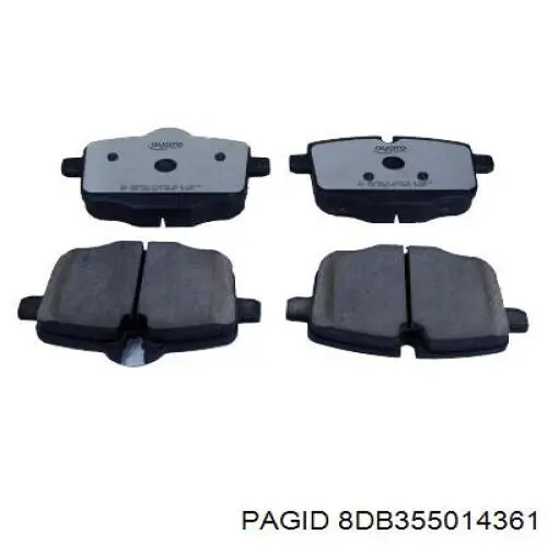 8DB355014361 HELLA-PAGID Колодки тормозные дисковые комплект