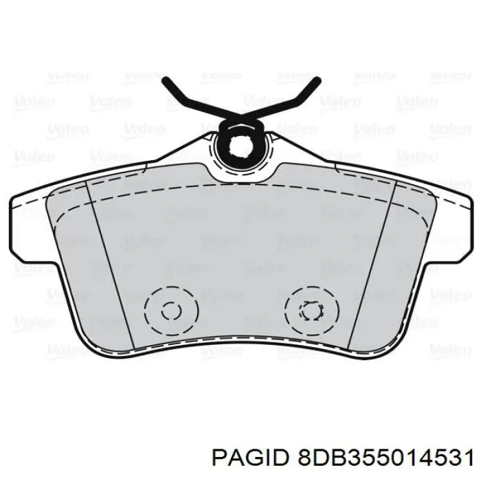 Задние тормозные колодки 8DB355014531 HELLA-PAGID