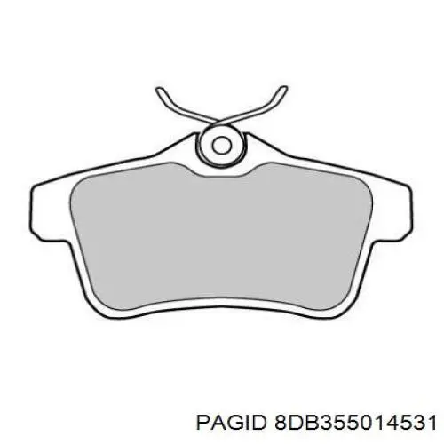 Задние дисковые колодки HELLA-PAGID 8DB355014531