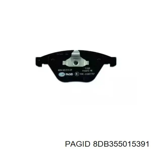 8DB 355 015-391 HELLA-PAGID колодки тормозные передние дисковые