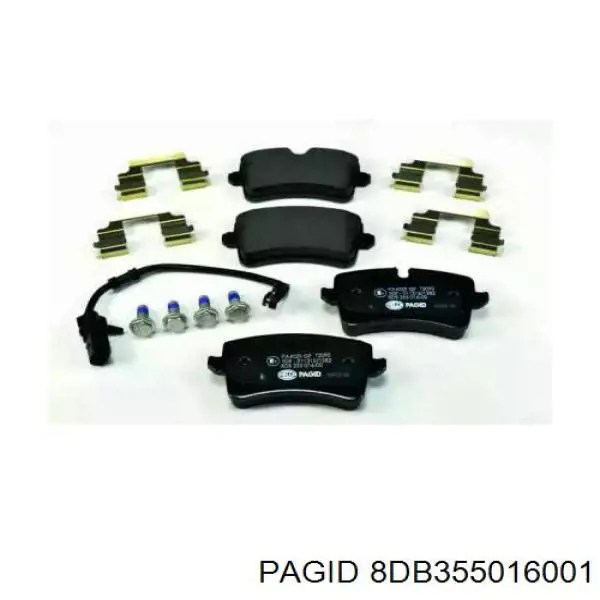 Задние тормозные колодки 8DB355016001 HELLA-PAGID