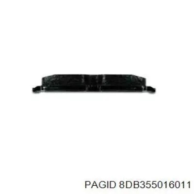 8DB355016011 HELLA-PAGID колодки тормозные задние дисковые