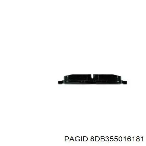 8DB 355 016-181 HELLA-PAGID колодки тормозные задние дисковые