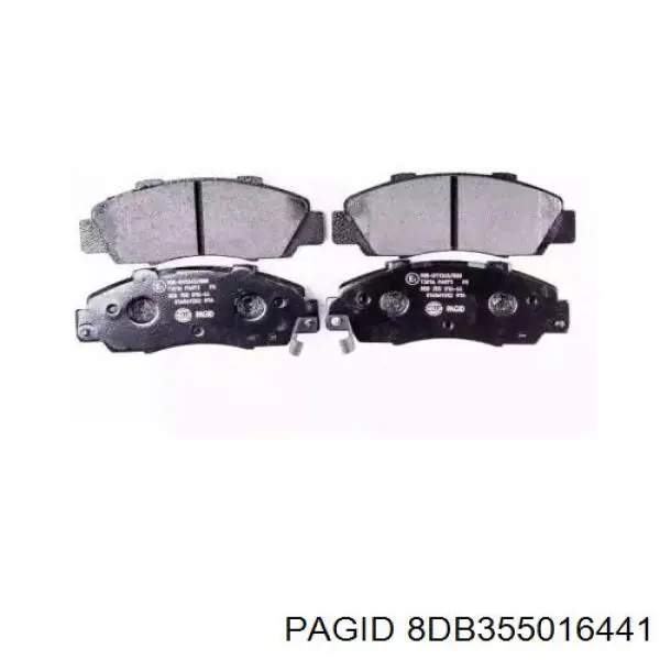 8DB355016441 HELLA-PAGID передние тормозные колодки
