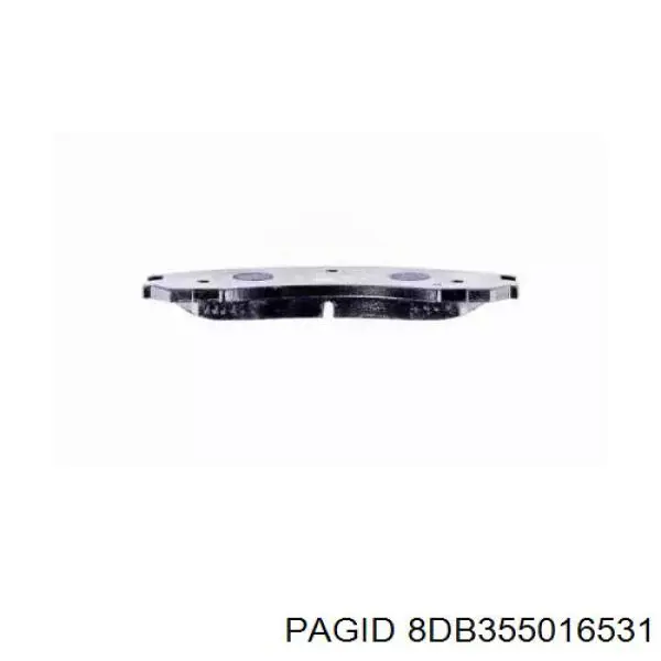 8DB355016531 HELLA-PAGID колодки тормозные передние дисковые