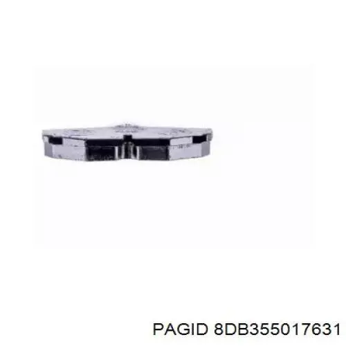 8DB355017631 HELLA-PAGID задние тормозные колодки