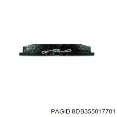 8DB355017701 HELLA-PAGID Колодки передние
