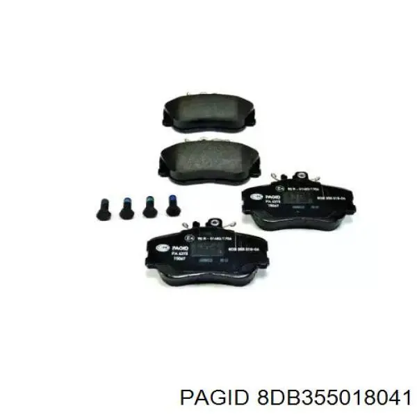 Передние тормозные колодки 8DB355018041 HELLA-PAGID