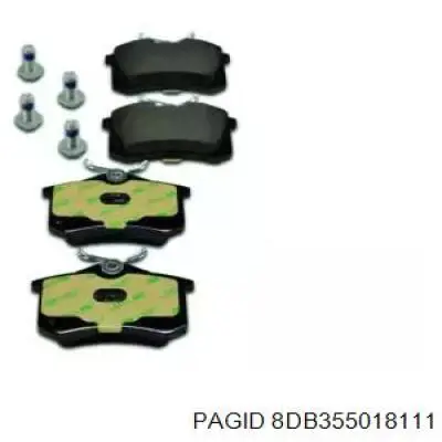 Колодки дисковые  HELLA-PAGID 8DB355018111 цена, от 19.02 USD