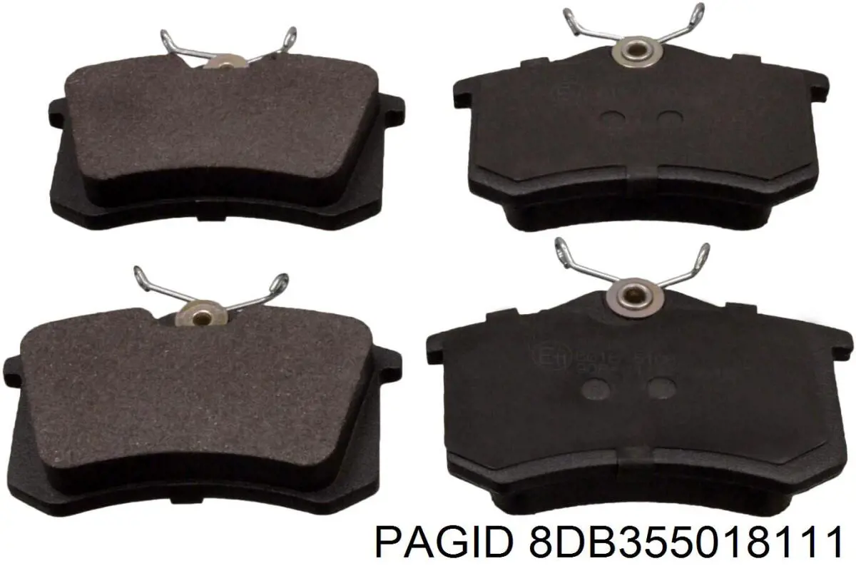 Купить 8DB355018111 HELLA-PAGID Колодки тормозные задние, дисковые