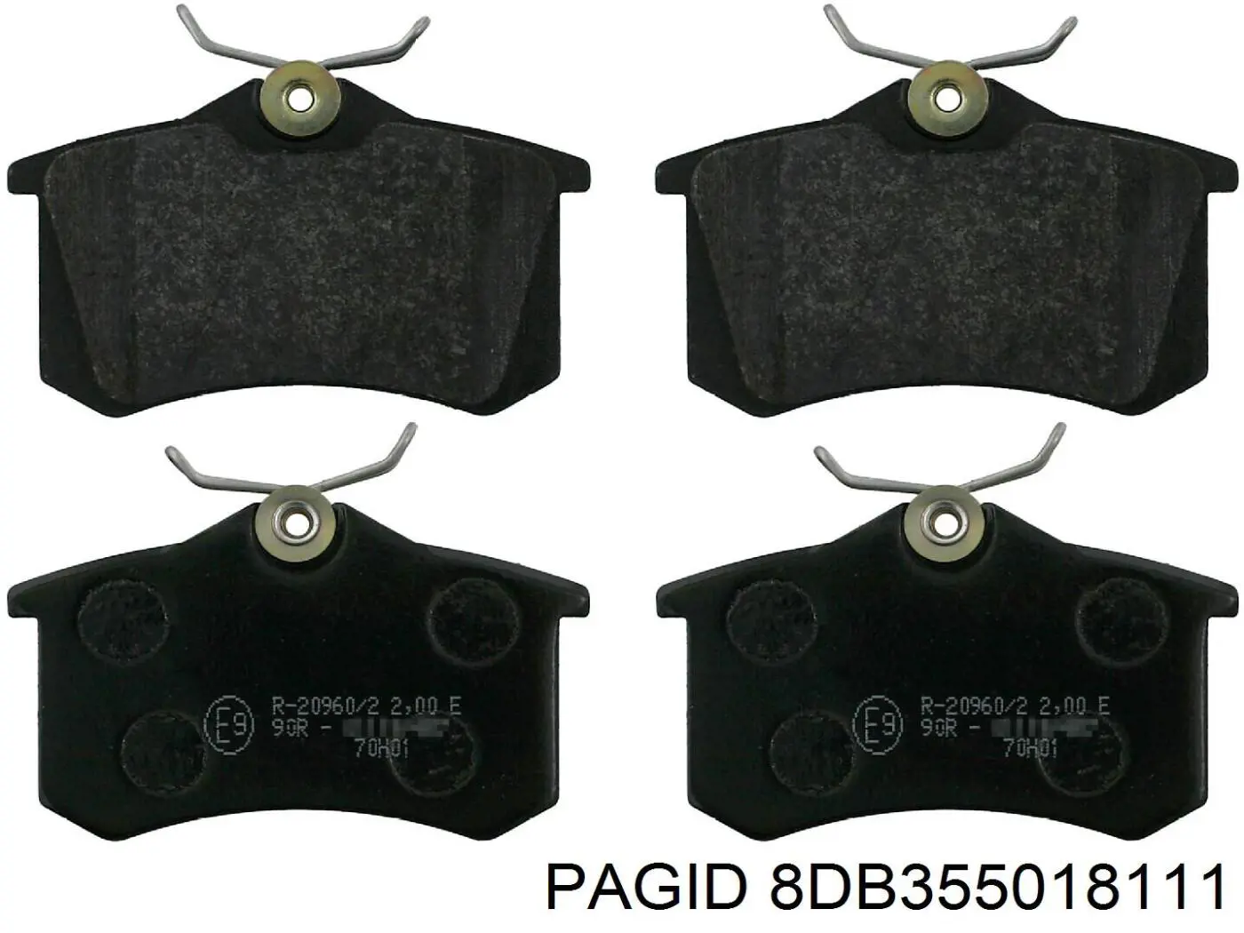 Задние тормозные колодки 8DB355018111 HELLA-PAGID