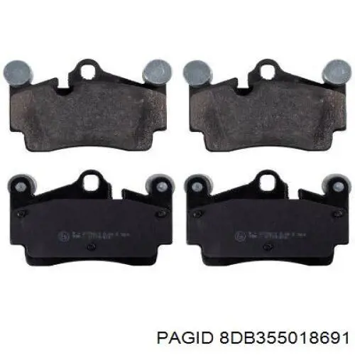 Тормозные колодки HELLA-PAGID 8DB355018691
