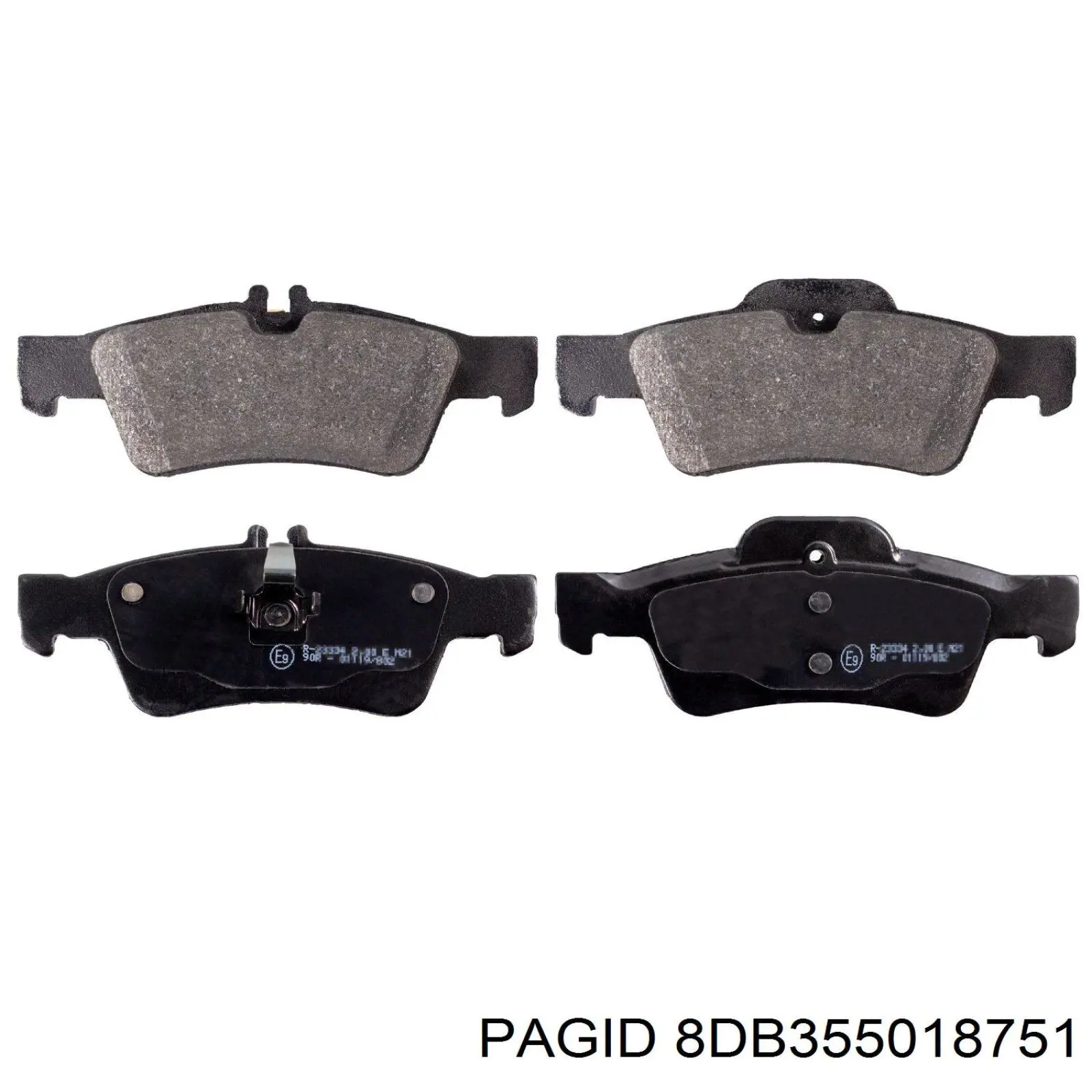 8DB355018751 HELLA-PAGID Колодки тормозные дисковые комплект