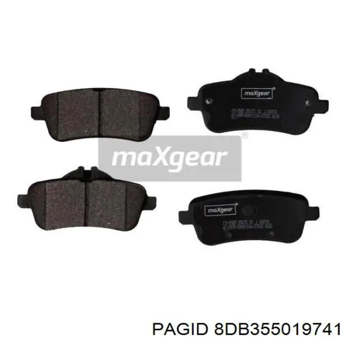 8DB355019741 HELLA-PAGID Колодки тормозные дисковые комплект