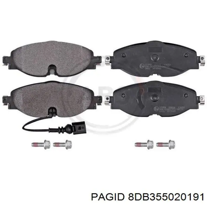 Передние тормозные колодки 8DB355020191 HELLA-PAGID