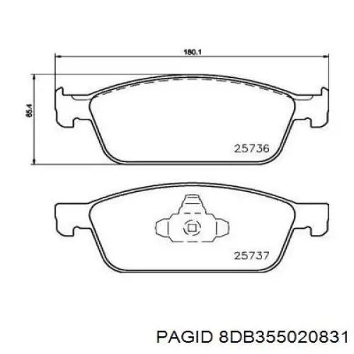  8DB355020831 HELLA-PAGID