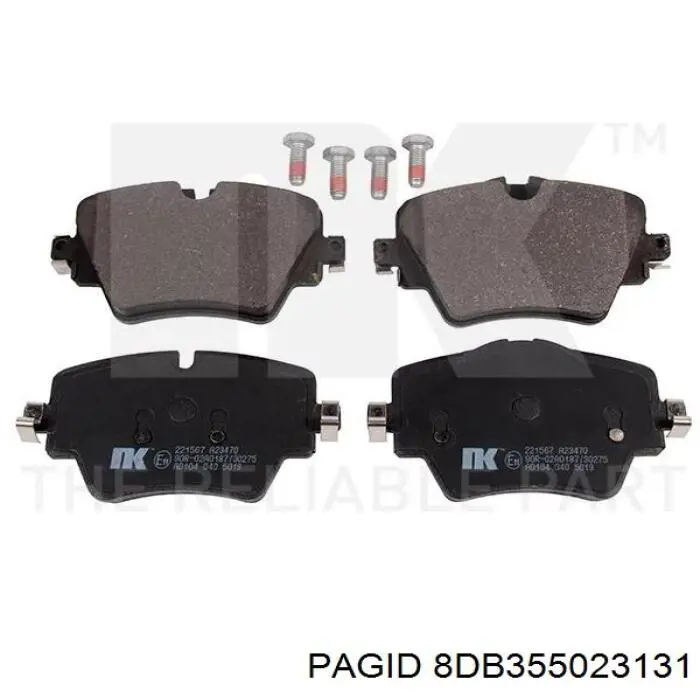 Купить 8DB355023131 HELLA-PAGID Колодки тормозные