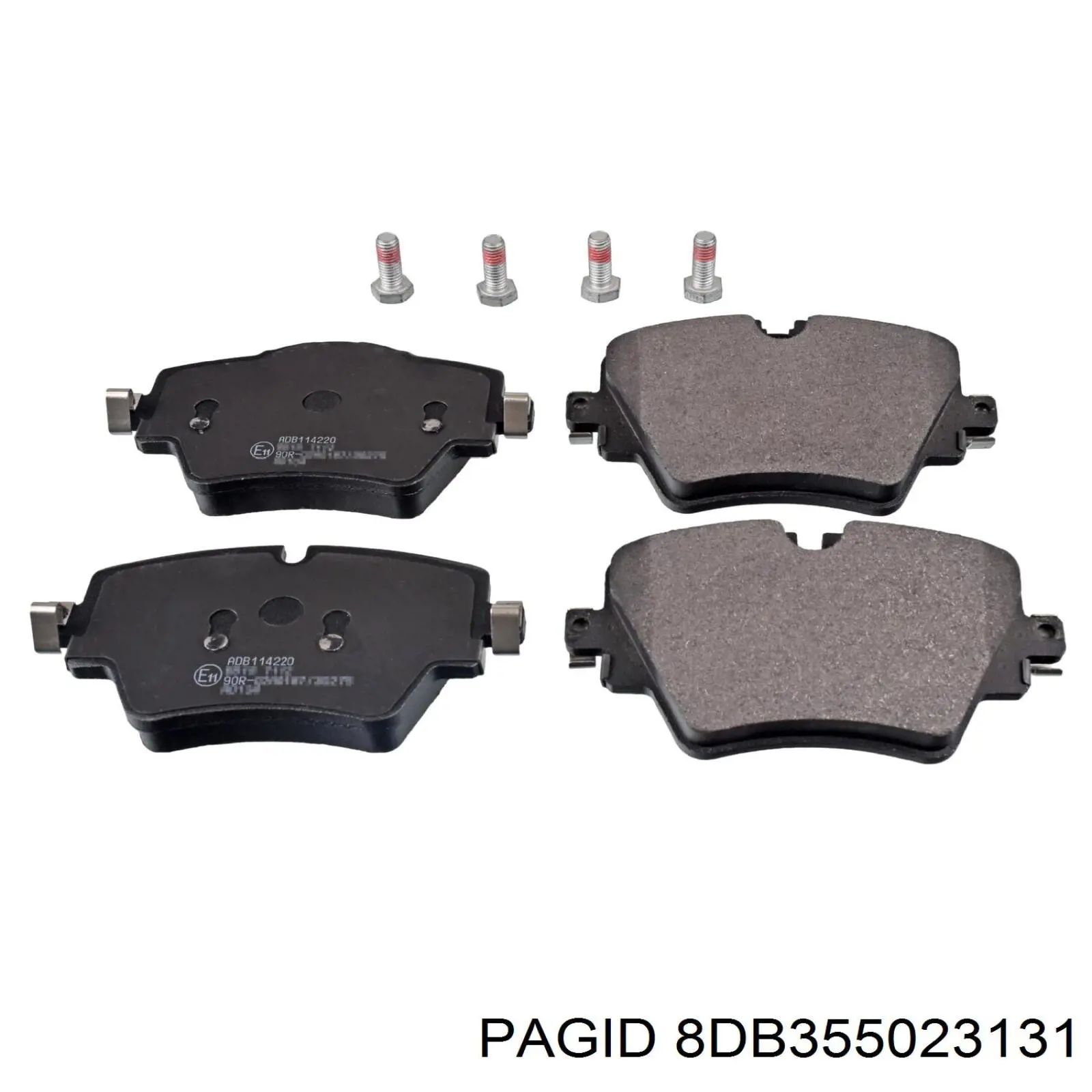 8DB355023131 HELLA-PAGID Колодки передние