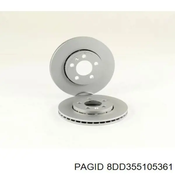 8DD355105361 HELLA-PAGID Диск тормозной передний