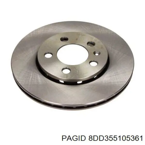 8DD355105361 HELLA-PAGID Диск тормозной передний