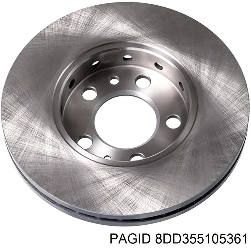 Передние тормозные диски 8DD355105361 HELLA-PAGID