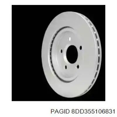 Тормозные диски 8DD355106831 HELLA-PAGID