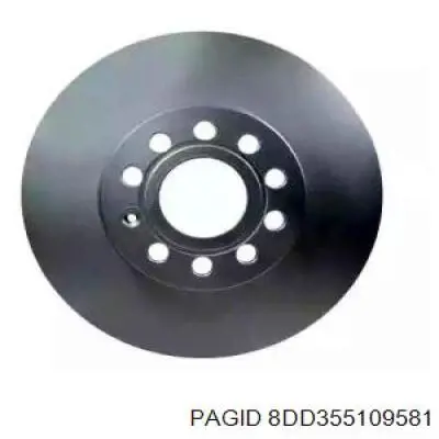 Купить 8DD355109581 HELLA-PAGID Ротор тормозной