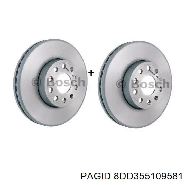 8DD355109581 HELLA-PAGID Диск тормозной передний