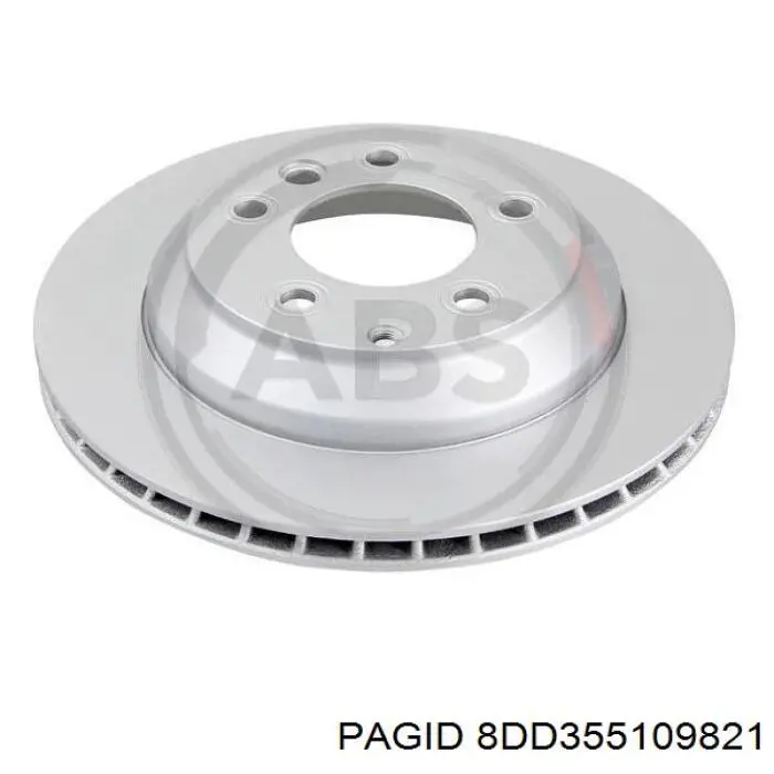 Купить 8DD355109821 HELLA-PAGID Диск тормозной задний