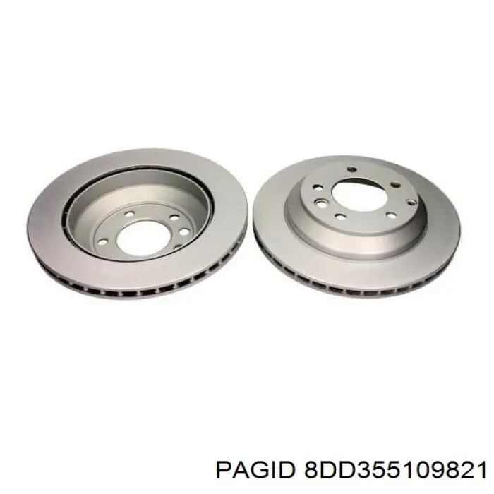 Тормозные диски 8DD355109821 HELLA-PAGID
