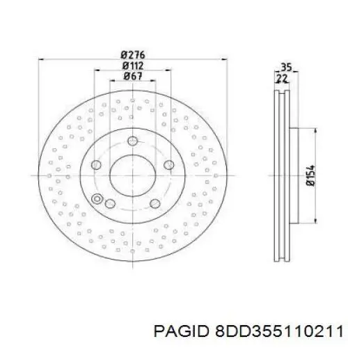 Передний тормозной диск Febi 22996