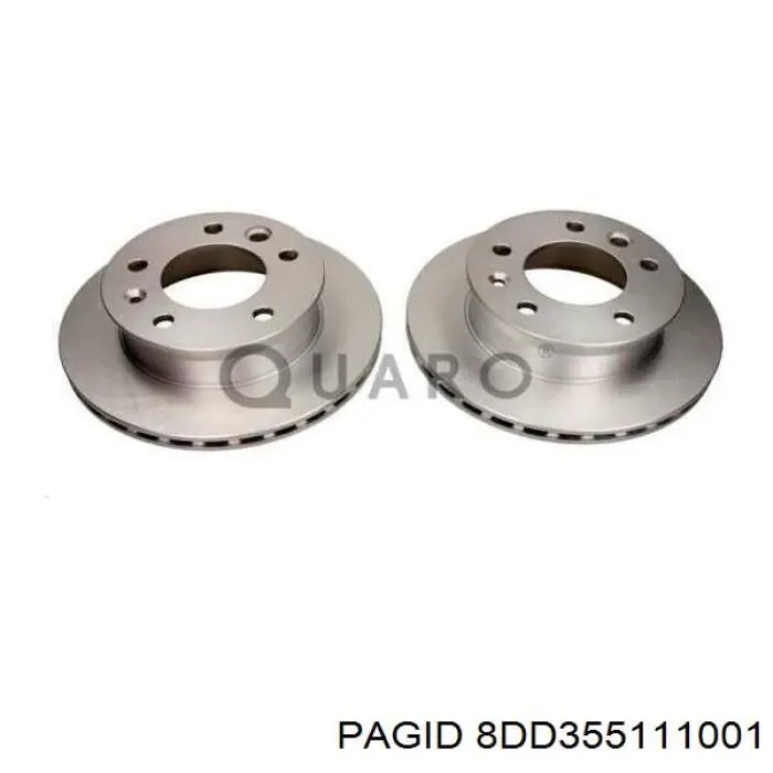 Купить 8DD355111001 HELLA-PAGID Ротор тормозной
