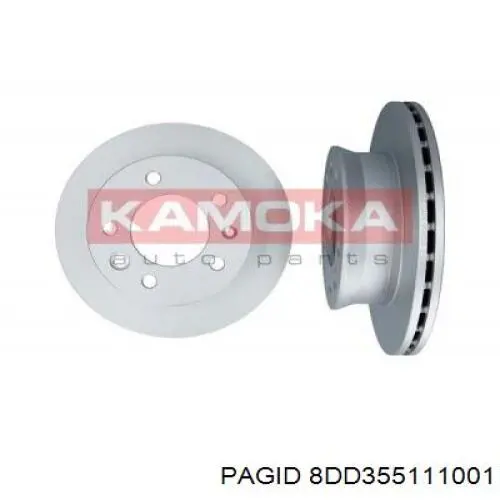 8DD355111001 HELLA-PAGID Диск тормозной передний
