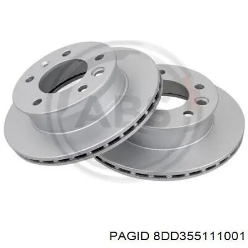 Тормоз дисковый передний HELLA-PAGID 8DD355111001 цена, от 38.62 USD