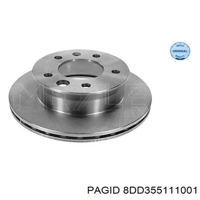 Тормоз дисковый передний HELLA-PAGID 8DD355111001 цена, от 38.62 USD