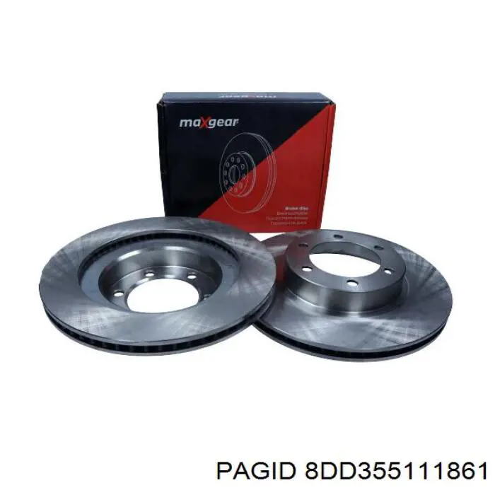 Тормоз дисковый передний HELLA-PAGID 8DD355111861 цена, от 65.90 USD