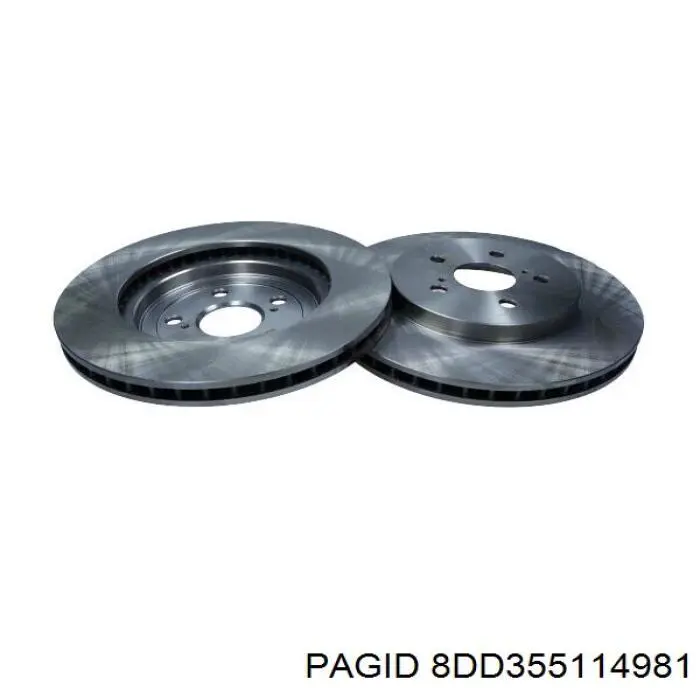 Тормоз дисковый передний HELLA-PAGID 8DD355114981 цена, от 66.77 USD