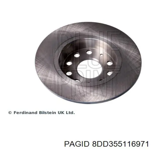 Задний дисковый тормоз HELLA-PAGID 8DD355116971