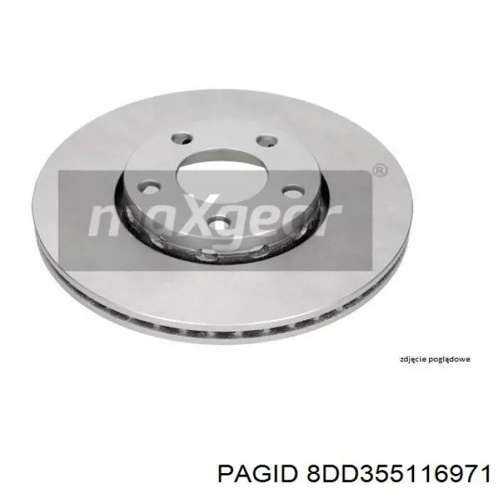 Задний тормозной диск HELLA-PAGID 8DD355116971 цена, от 24.01 USD
