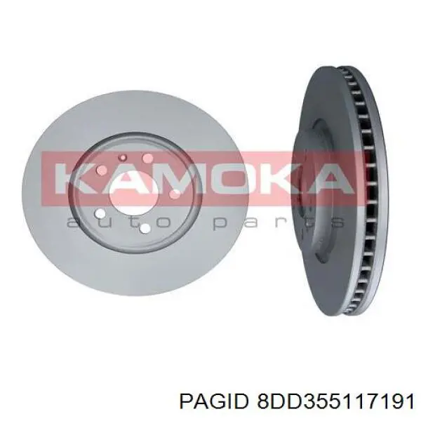 Тормоз дисковый передний HELLA-PAGID 8DD355117191 цена, от 69.91 USD