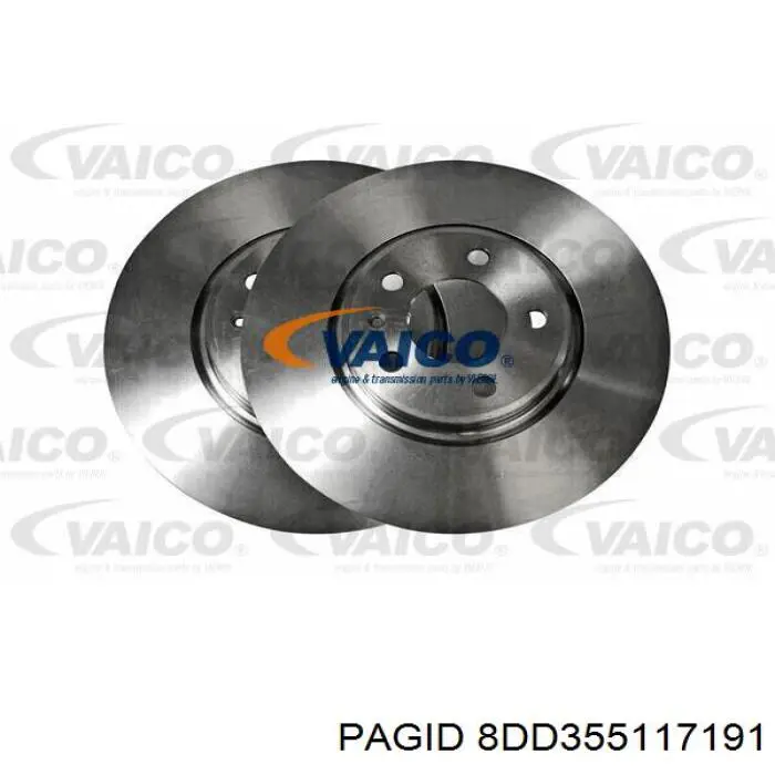Передний тормозной диск HELLA-PAGID 8DD355117191