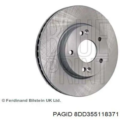Купить 8DD355118371 HELLA-PAGID Ротор тормозной