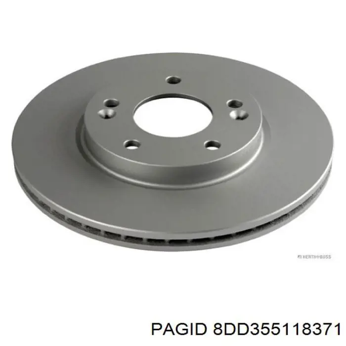 Тормоз дисковый передний HELLA-PAGID 8DD355118371 цена, от 37.24 USD